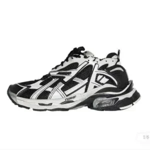 Fila Black White Athletic Sneakers: Trendy