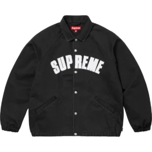 Supreme Black Statement Jacket: Bold look