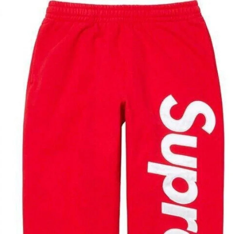 Supreme Red Sweatpants: Bold Streetwear