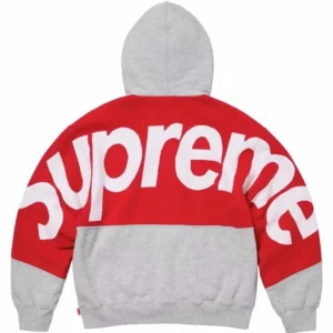 Supreme Red Gray Hoodie: Urban fashion