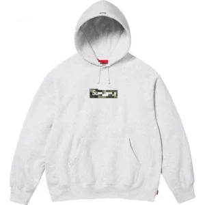 Supreme Light Gray Hoodie: Comfortable Urban