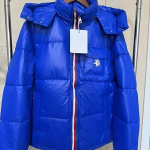 Moncler Blue Puffer: Chic Cold Weather