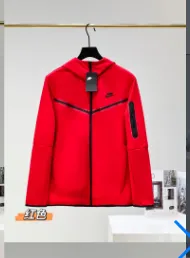 Nike Men's Red Sportswear Hoodie: Stylish