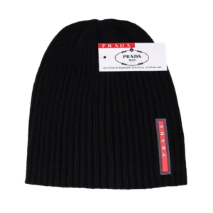 Prada Black Hat: Stylish and Warm