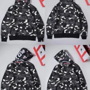 BAPE Camo Shark Hooded Jacket: Style