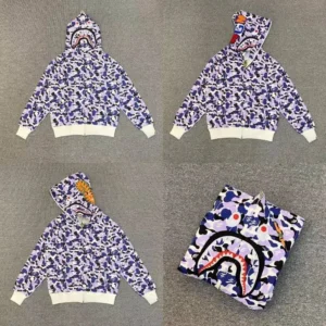 BAPE Purple Shark Hoodie Women's Hoodie