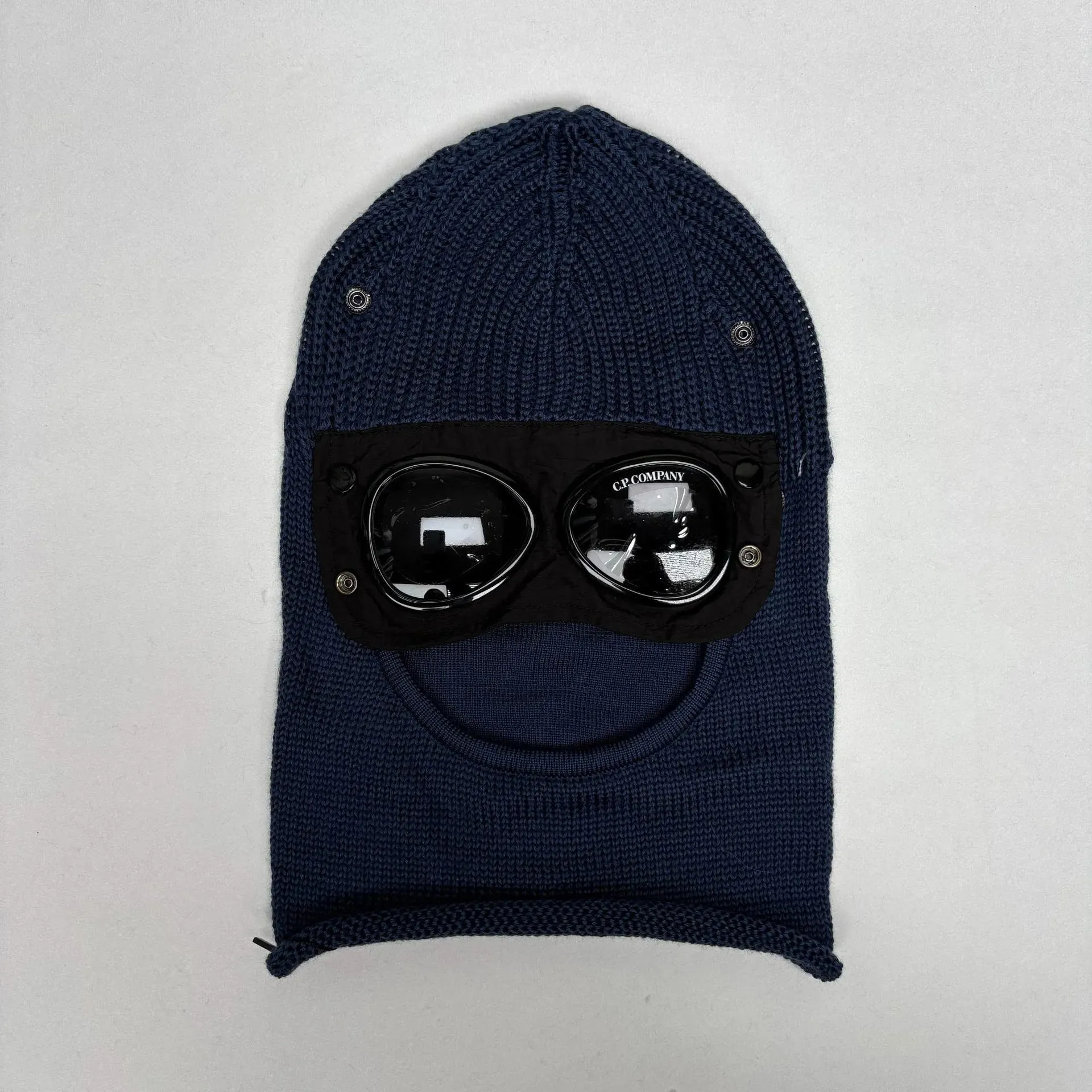 CP Company Navy Blue Knit Headwear: Urban