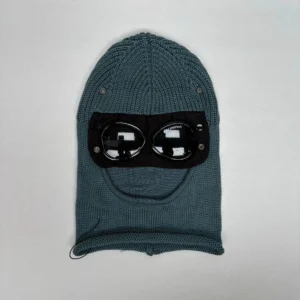 CP Company Teal Knit Headpiece with Goggles