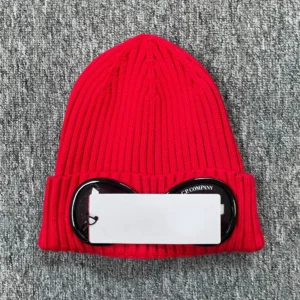 CP Company Red Headwear: Urban and Tech
