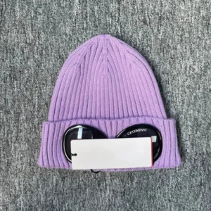 CP Company Purple Knit Beanie: Fashion