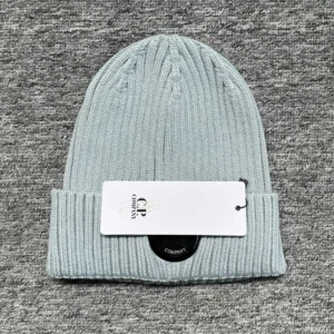 CP Company Light Gray Knit Hat, Stylish