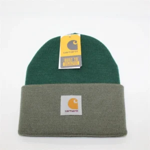 Carhartt Green Gray Beanie: Warm Knit for