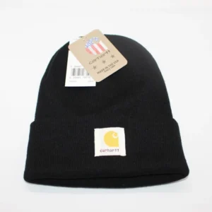 Carhartt Black Beanie: Heritage inspired