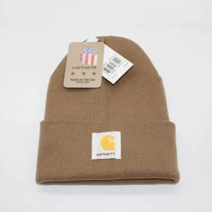 Carhartt Brown Beanie: American made, Cozy