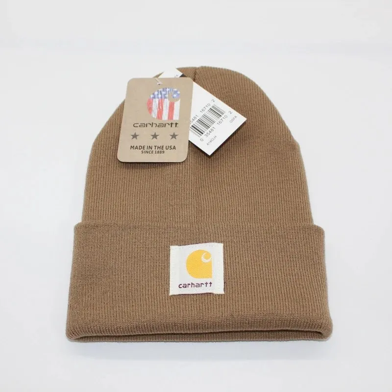 Carhartt Brown Beanie: American made, Cozy