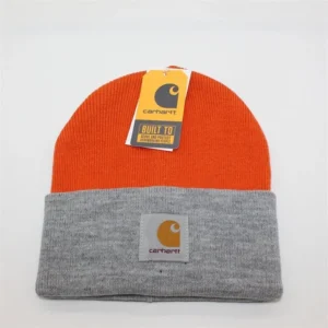 Carhartt Orange Gray Beanie: Cozy