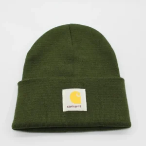 Carhartt Olive Green Beanie: Cozy