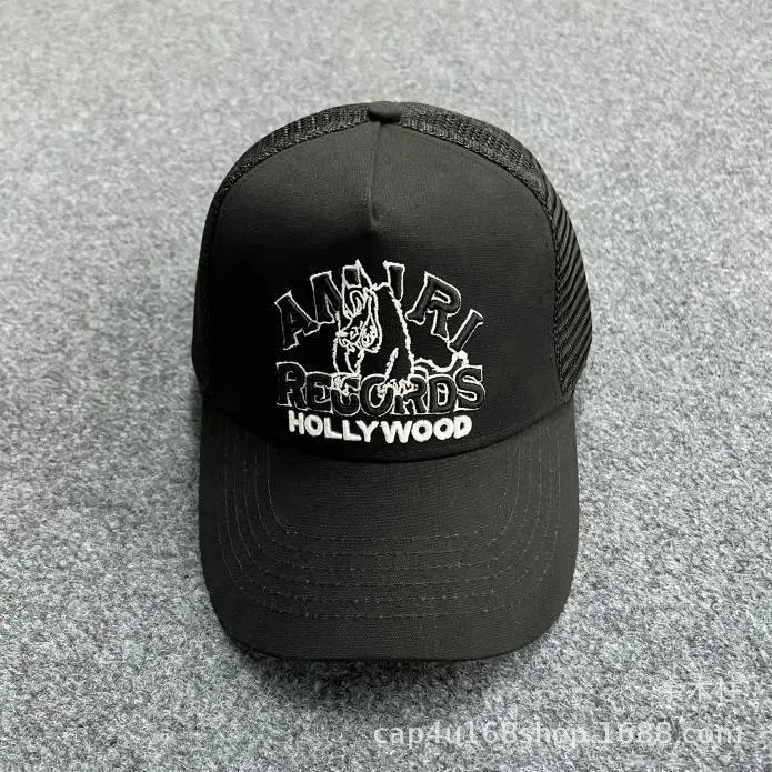 AMIRI Records Black Cap Urban Style for