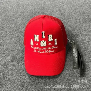 AMIRI Red Cap: Embroidered Coolness for