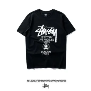 Stussy Black T shirt: Urban Style for Street