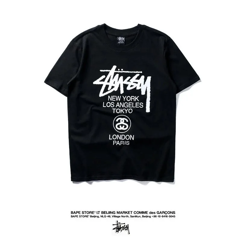 Stussy Black T shirt: Urban Style for Street