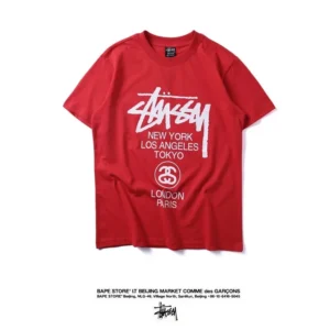 Stussy Red T Shirt: Street Style for Urban