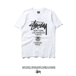 Stussy White T shirt: Street Style & Global
