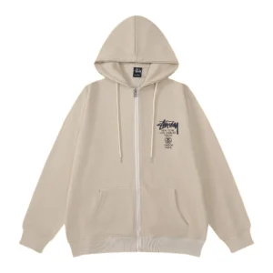 Stussy Beige Hoodie: Street ready