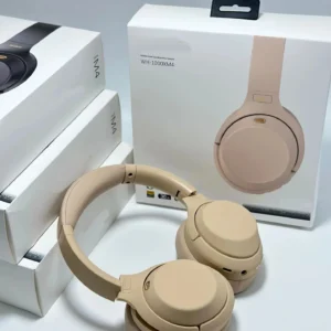 Sony Beige WH 1000XM4 Headphones: Noise