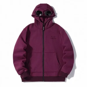 CP Company Burgundy Hooded Jacket, Urban