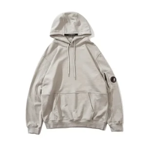 CP Company Light Gray Hoodie: Street ready