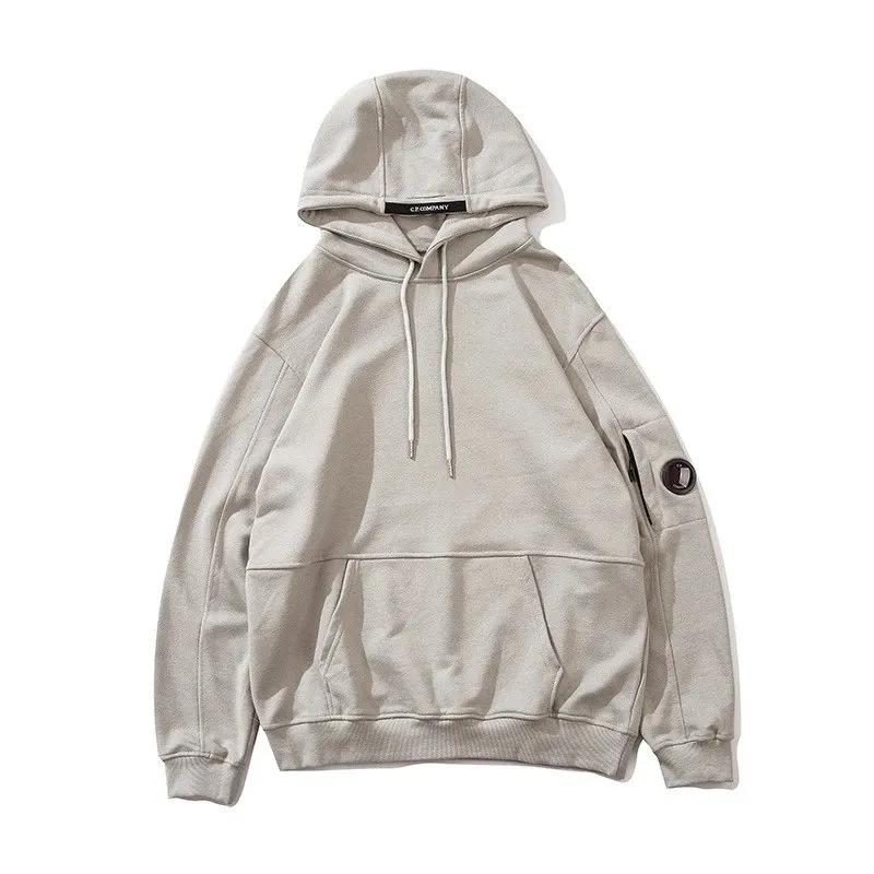 CP Company Light Gray Hoodie: Street ready