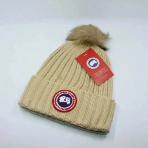 Canada Goose Arctic Program Beige Knit Hat