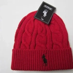 Polo Red Knit Beanie: Cozy and Iconic