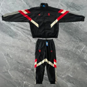 Adidas Black Tracksuit with Vintage