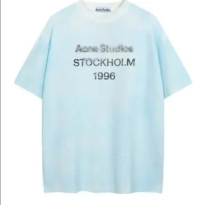 Acne Studios Light Blue Tee: Retro inspired