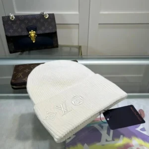 Louis Vuitton Off white Knit Hat: A Chic
