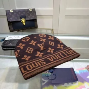 Louis Vuitton Brown Beanie: Iconic Monogram