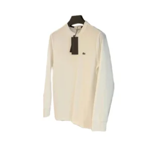 Lacoste Cream white Long Sleeved Shirt