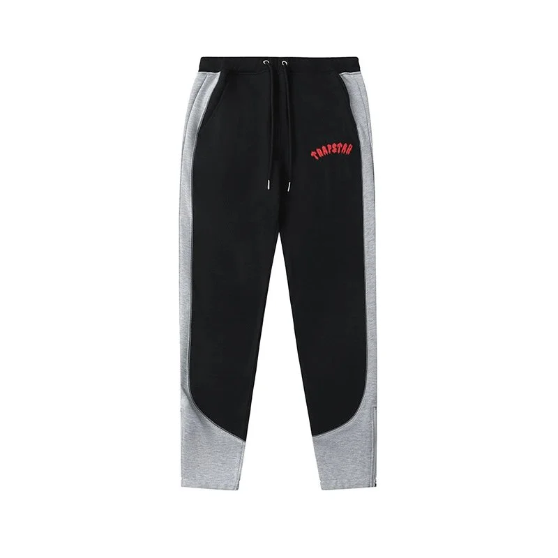 Trapstar Black Gray Logo Sweatpants: Street