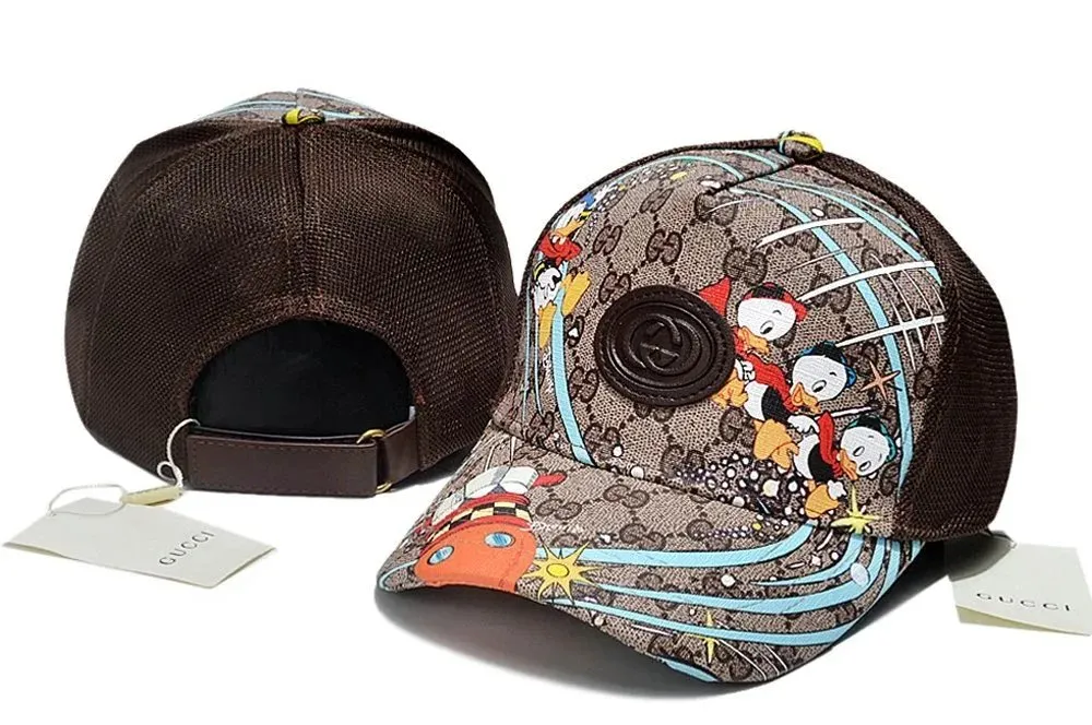 Gucci Patterned Brown Hat: A Stylish Cartoon