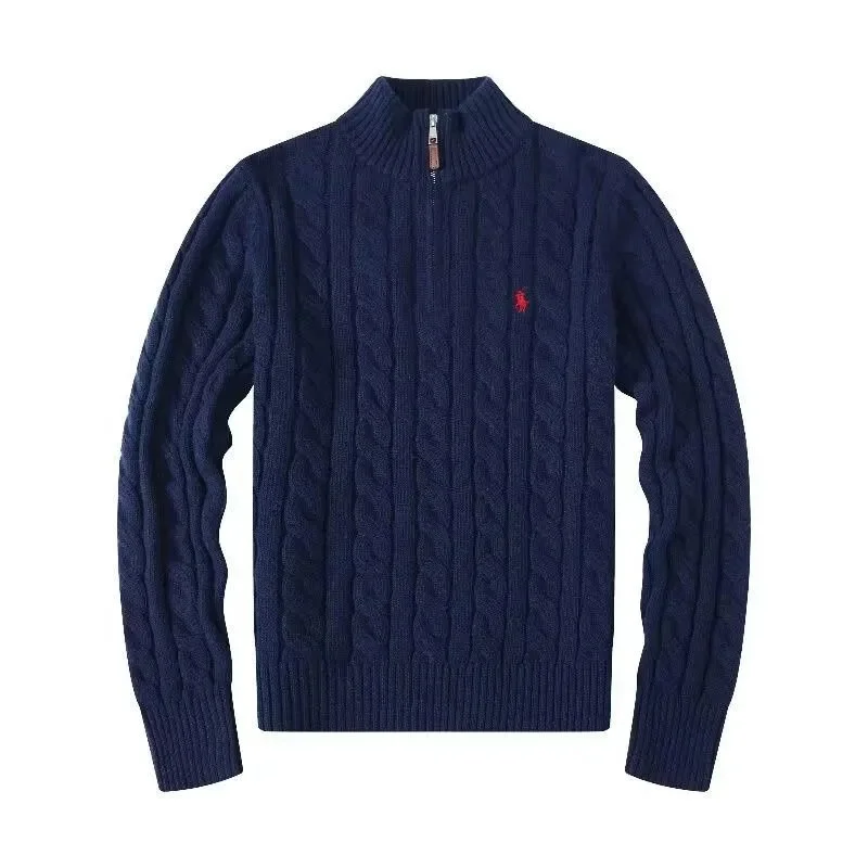 Ralph Lauren Navy Cable Knit Sweater