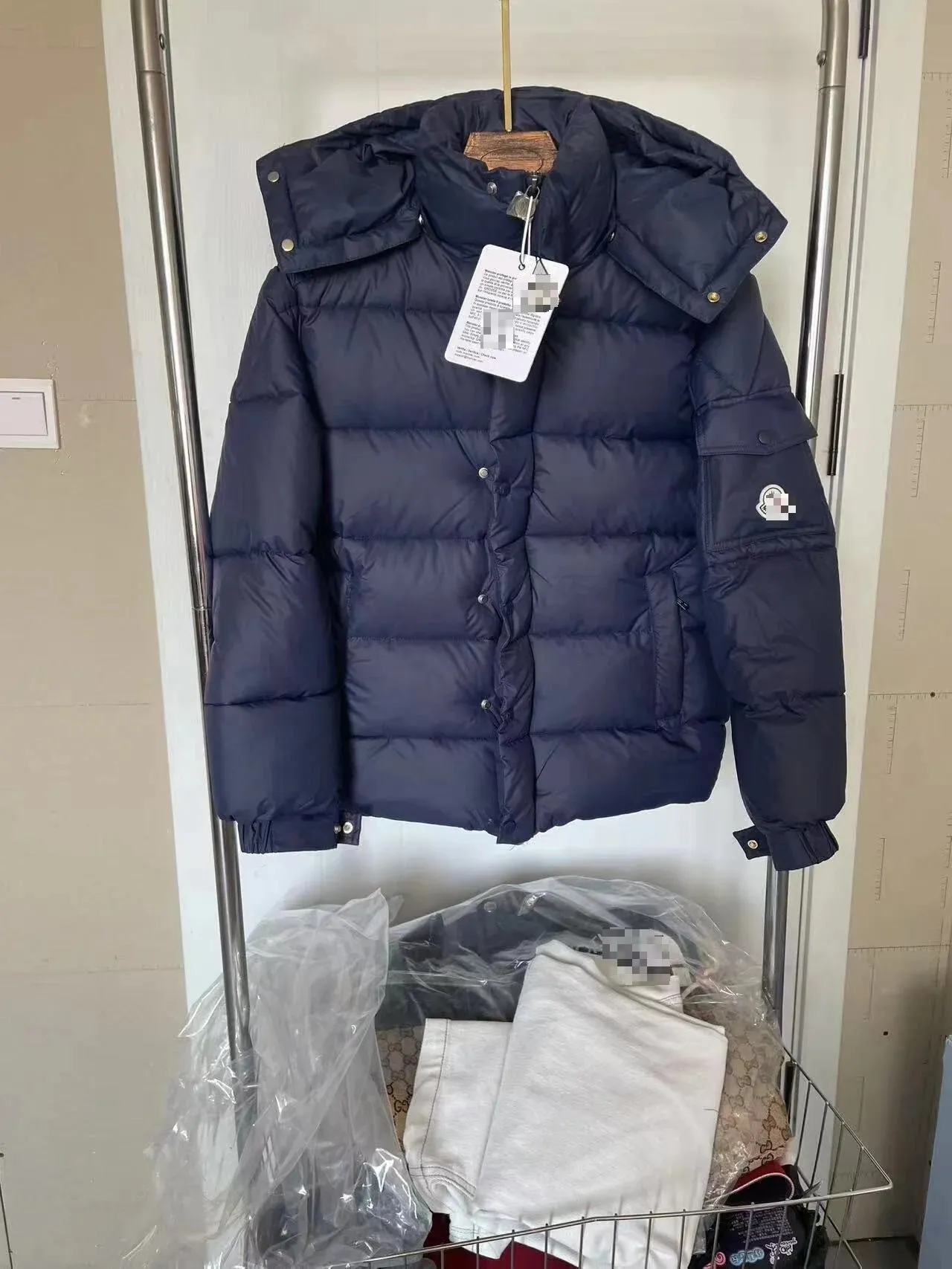 Moncler Navy Down Jacket: Luxury Meets