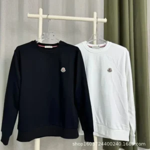 Moncler White Crew Neck Sweatshirt, Timeless
