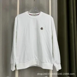 Moncler White Sweatshirt: Elegant