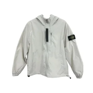 Stone Island Light Gray Jacket: Tech