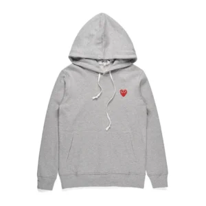 CDG PLAY Light Gray Hooded