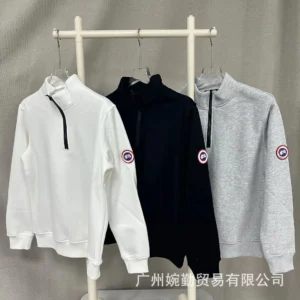 Canada Goose Quarter Zip Grey Sweater