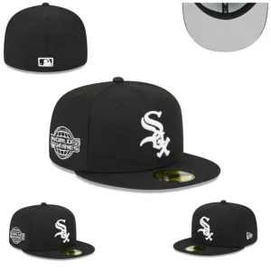 New Era World Series Black White Sox Cap