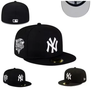 New Era Black Cap with NY Logo Sporty Urban